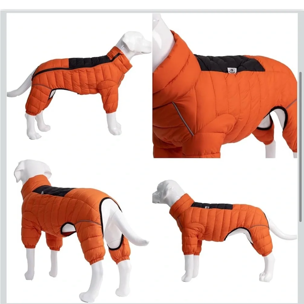 Lovelonglong Warm Jacket - 4 Legs Covered Waterproof Windproof Reflective XXL